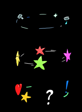 MOV动画 卡通综艺贴图思绪混乱晕眩表情视频素材MG037