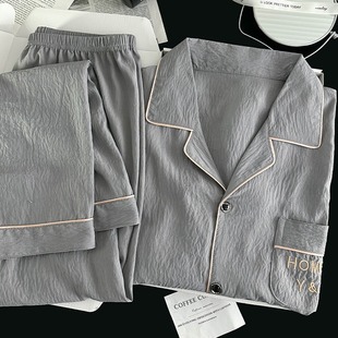 维多利亚高级男士睡衣男款纯棉长袖2025新款大码新款家居服套装