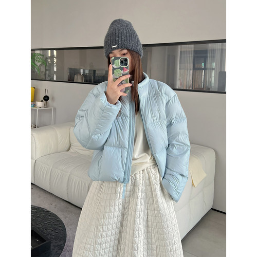 90白鸭绒泡芙羽绒服女2025冬季