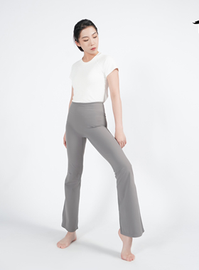 涂一TF0913现代舞练功裤女古典舞喇叭裤显腿长中国舞形体裤瑜伽裤