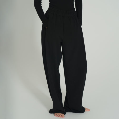 涂一现代舞舞蹈裤纯色直筒宽松