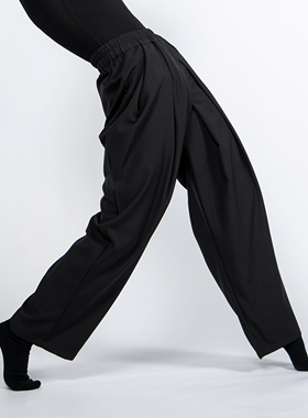 涂一TF0103现代舞蹈练功裤直筒宽松显瘦舞蹈裤阔腿裤男女同款长裤