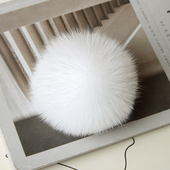 狐狸毛真毛毛球DIY手工材料饰品服饰鞋 配件 包皮草超大毛球帽子鞋