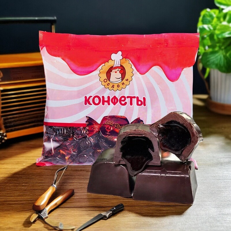 俄罗斯原装进口俄小淼夹心酒心糖