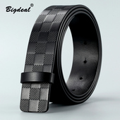 不带头皮带男真皮无头男士 腰带不带滑扣头层纯牛皮打孔无扣裤 带身