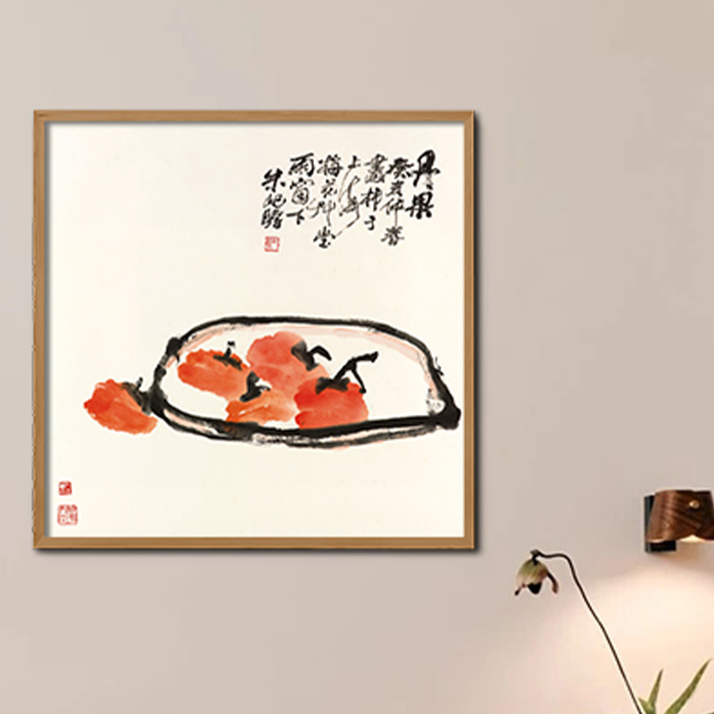 高清微喷纯棉油画布橙湖精品定制图片