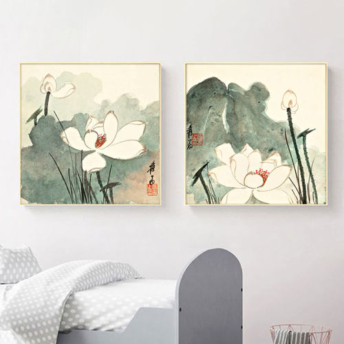 高清微喷纯棉油画布橙湖精品定制