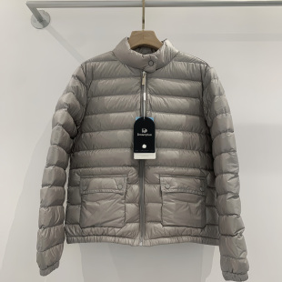 轻薄羽绒服女短款三星90白鹅绒小个子立领夹克外套鹅绒服