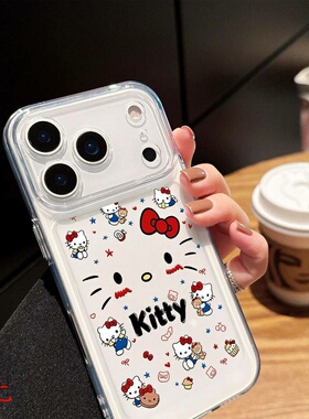 KT猫适用于苹果17PROMAX手机壳iPhone1615全包1312/Xhellokitty
