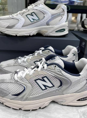 复古NB530系列复古运动鞋男女透气网面老爹鞋情侣厚底休闲跑步鞋