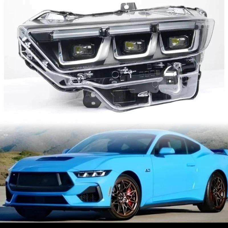 适用于2024-2025款福特MUSTANG前镀铬照明行车大灯PR3B-13005-AJ