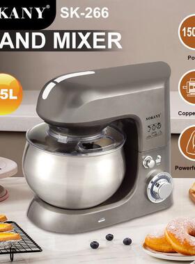 跨境sokany266家用揉面机和面机台式搅拌机Stand Mixer6.5L;