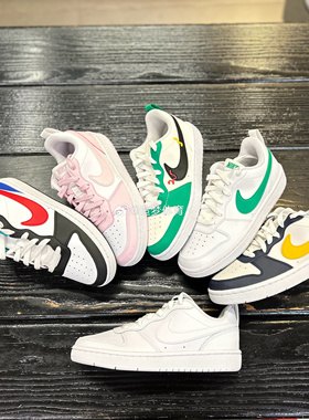 Nike/耐克 Court Borough Gs女子低帮潮流运动休闲板鞋BQ5448-100