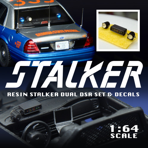 1/64 紧急车辆模型用 STALKER车载测速雷达改件套装