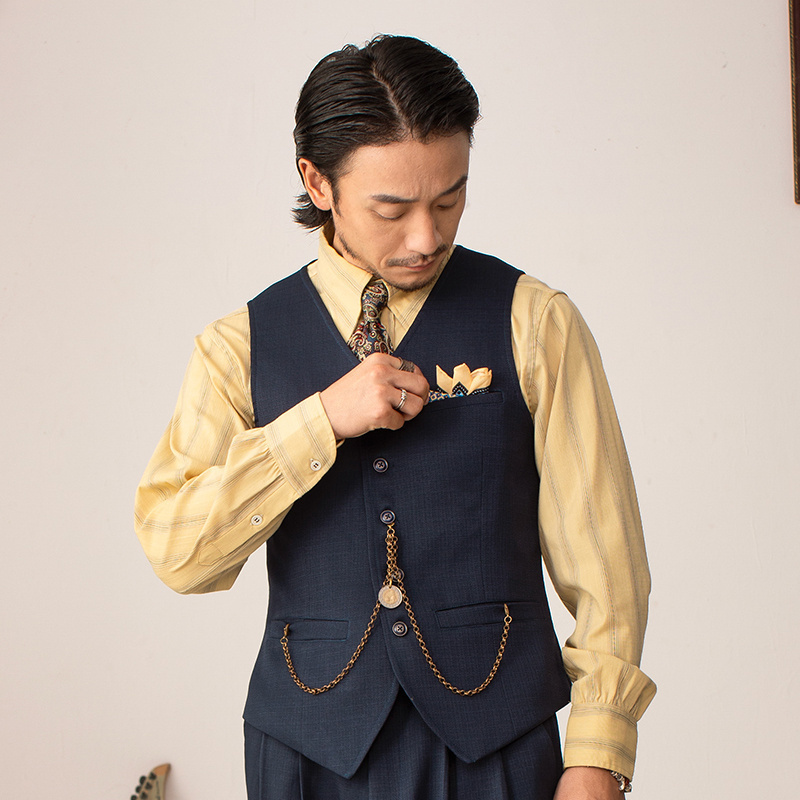SOARIN英伦风复古西装马甲男 商务正装通勤休闲修身西服马夹背心