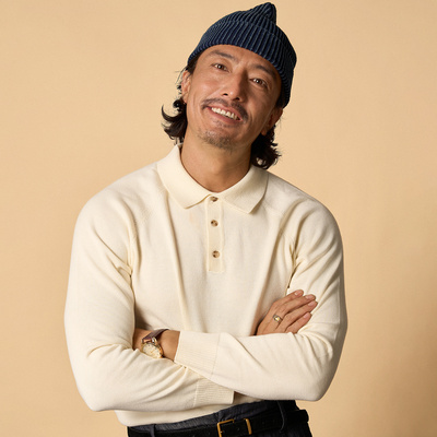 SOARIN英式休闲polo长袖针织衫男 翻领保暖简约百搭打底纯色毛衣