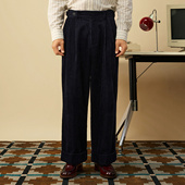 裤 SOARIN复古英式 子 冬季 保暖重磅条绒商务直筒西装 灯芯绒长裤 男