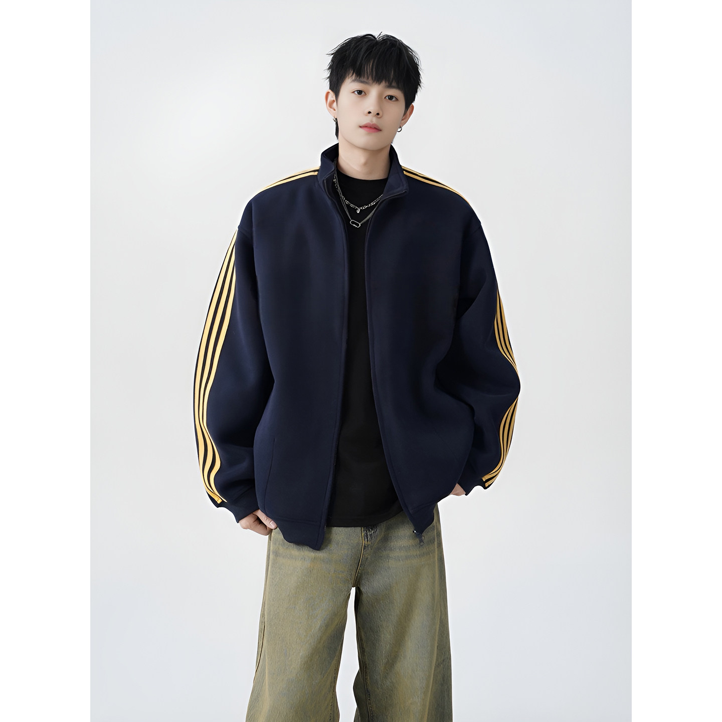 2025秋季新款开衫卫衣A336-2-VBP99V-特P65（60%棉40%聚酯纤维）,男装卫衣,电商A336-2
