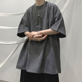 wassupcandy复古短袖t恤男士夏季ins潮流宽松五分袖美式街头衣服，男装T恤，电商A336