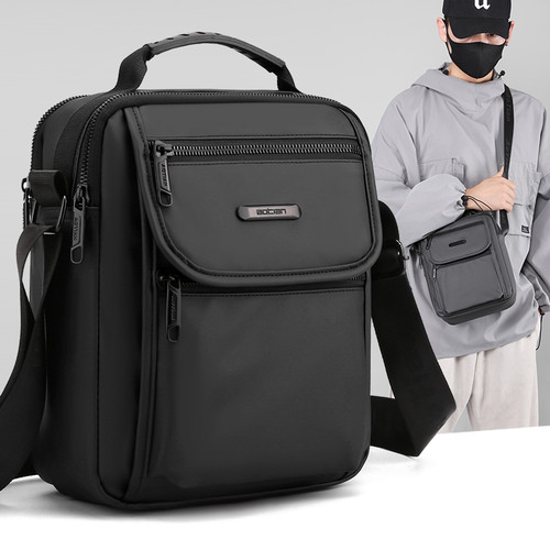 男士大容量休闲商务单肩斜挎包