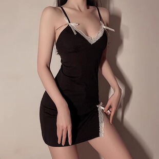 大码 性感内衣房事高级潮床上带胸垫纯欲诱惑老公睡衣q趣衣服qqny