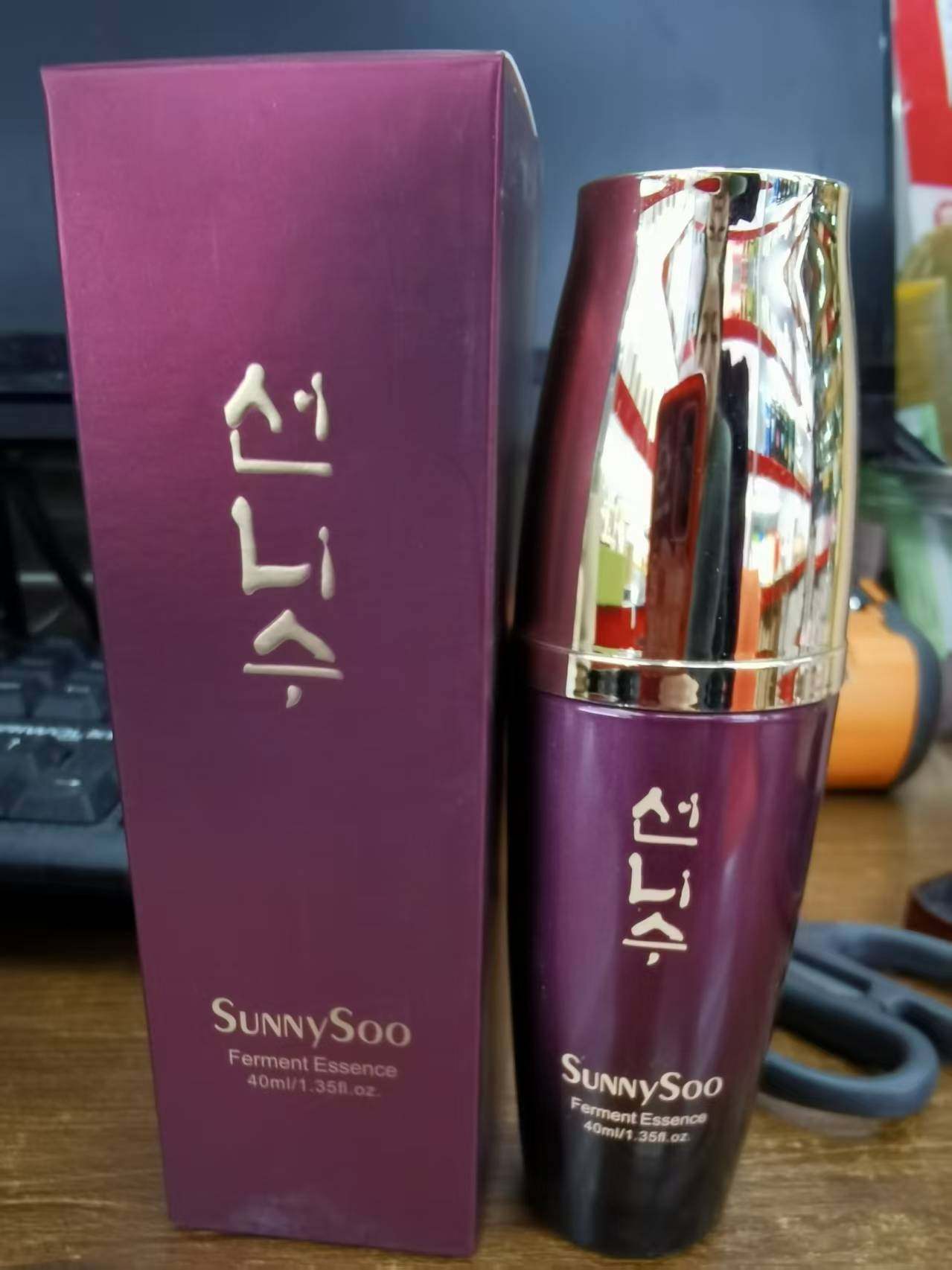 韩国化妆品sunnysoo植物红参眼霜精华素保湿抗皱提亮学生正品包邮