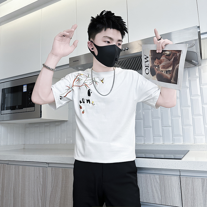 夏季痞帅短袖t恤男潮流纯棉体恤