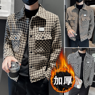 毛衣夹克潮牌加厚翻领秋冬男装