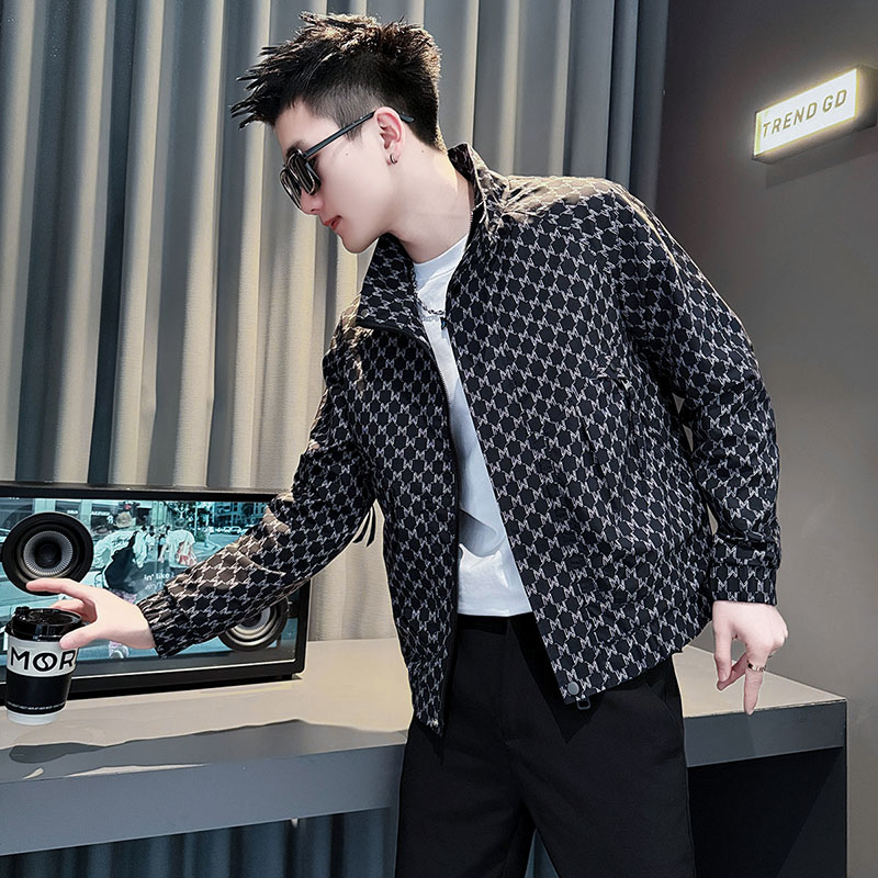 春秋款痞帅炸街夹克男款潮流洋气