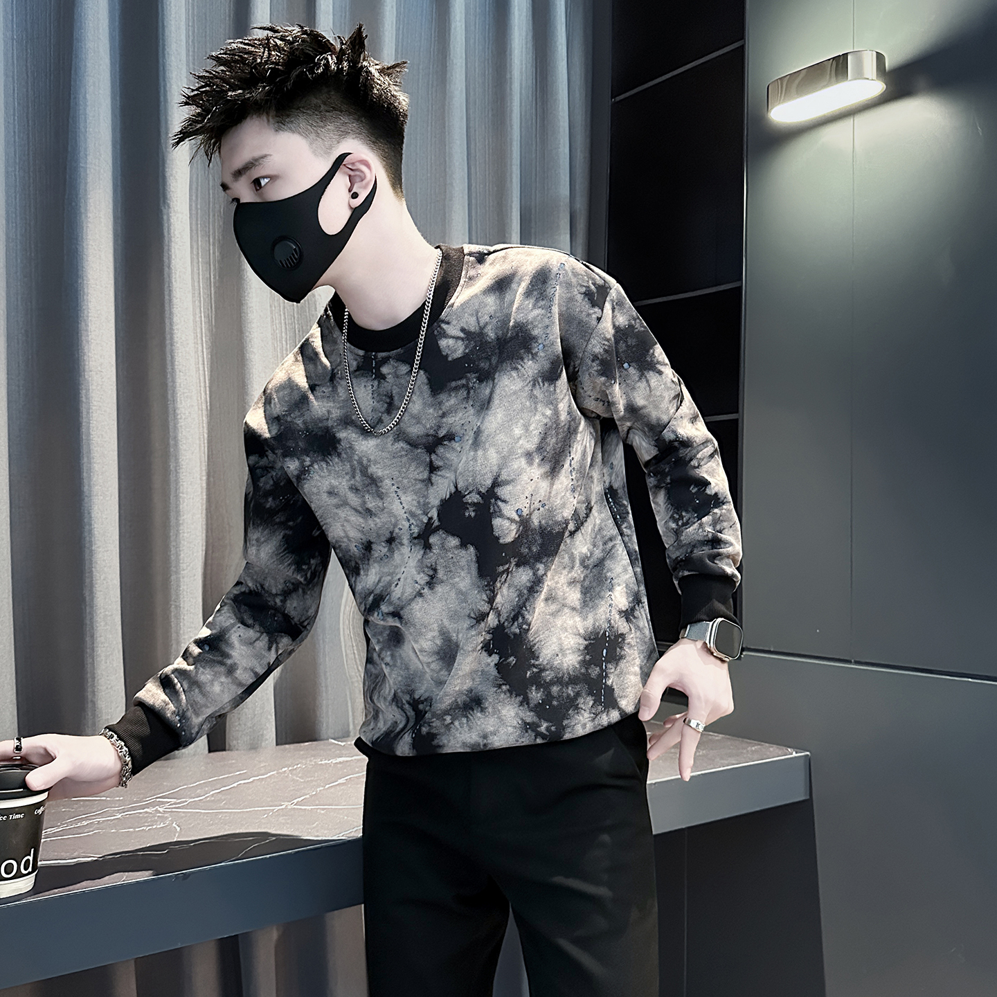 高级感卫衣男款超火流行长袖衣服