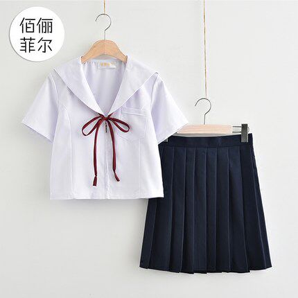 日系JK制服水手服软妹子白无本正统夏服学院风校服班服舞台表演服
