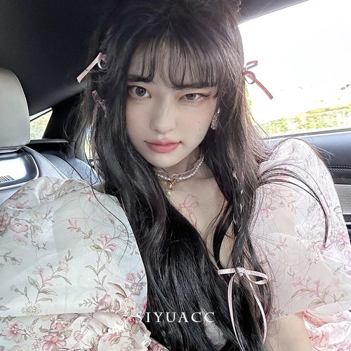 网红同款蝴蝶结飘带小发夹