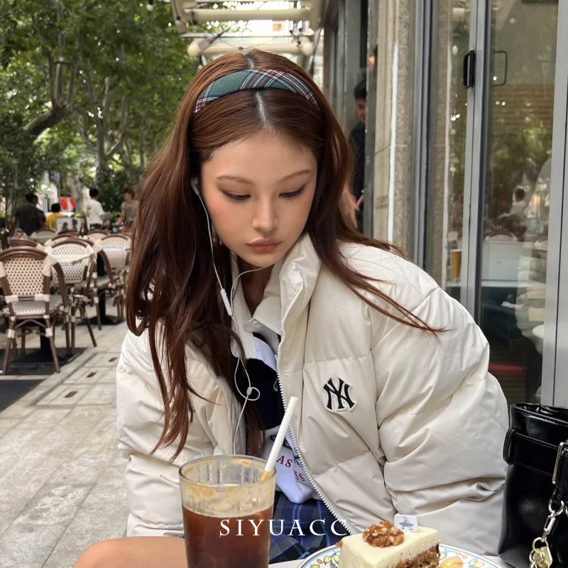 甜酷绿格纹发箍韩系时尚圣诞发饰