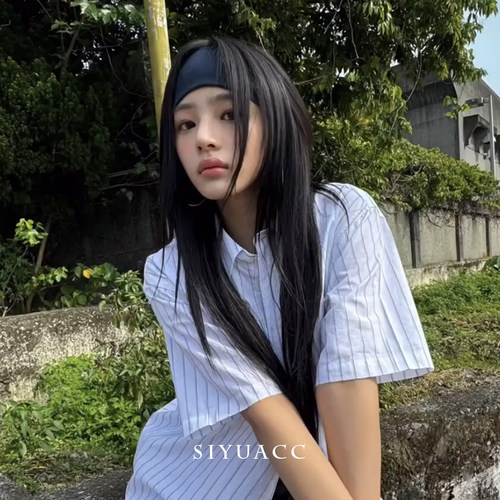 minji金玟池同款无痕针织发带女