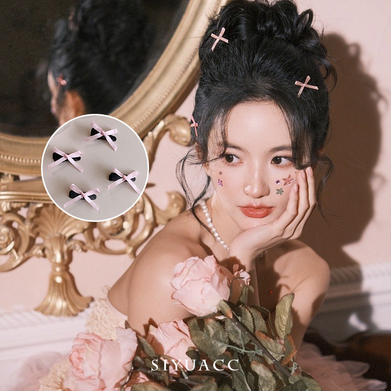 芭蕾风蝴蝶结小发夹生日派对道具发卡丝带绑发夹子头饰发饰女,饰品/流行首饰/时尚饰品新,发饰,淘宝优惠券,粉丝福利购,淘宝优惠卷