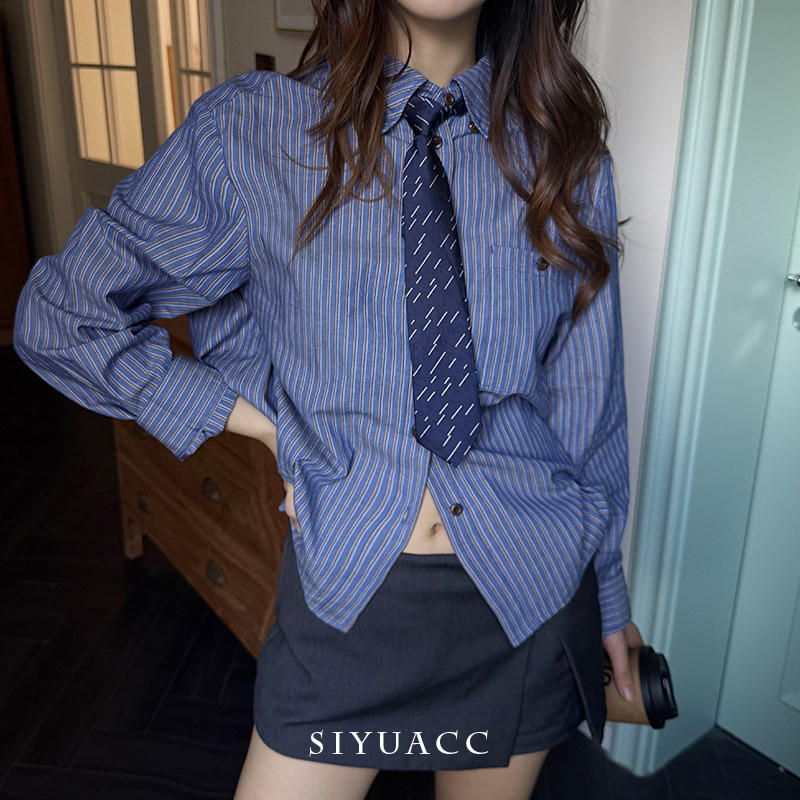 ins韩系条纹免打领带2025秋冬新款学院风百搭领巾时尚休闲配饰女,服饰配件/皮带/帽子/围巾,领带,淘宝优惠券,粉丝福利购,淘宝优惠卷