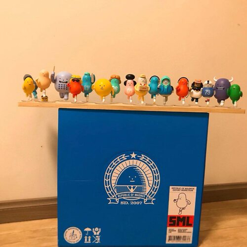 韩国黏黏怪物研究所SML跑跑系列盲盒潮玩手办批发
