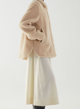 断码清不退换孤品cos风人造毛乳白色泰迪外套冬季