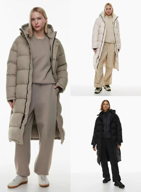 Arit-zia 羽绒服 鹅绒过膝长款泡芙保暖面包服男女同款一件过冬