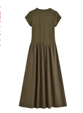 缩褶喇叭连衣裙77044073~VEN&TELLA秋冬欧美风