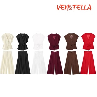 VEN&TELLA秋冬欧美风 2365586 双襟背心休闲长裤 8056586