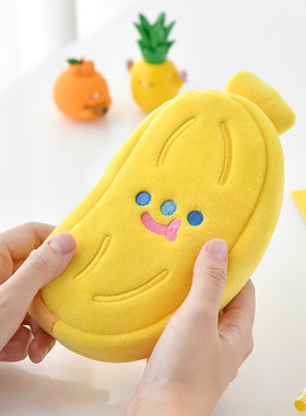 韩国RICO可爱香蕉ins笔袋黄色卡通TRF化妆品收纳袋学生礼物BANANA