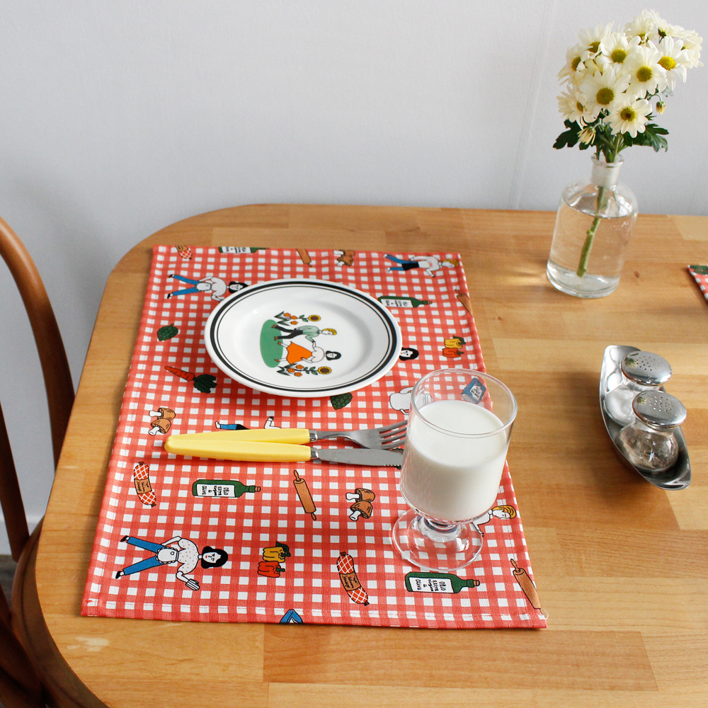 韩国多用途餐垫微波炉防尘盖布