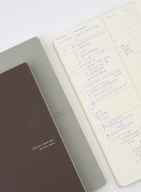 韩国Analogue keeper万年历一年日记本手账本Space diary 1 year