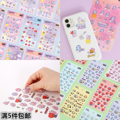 韩国monopoly透明贴纸海绵凸起