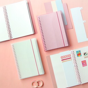 jamstudio韩国果冻透明贴纸离型收纳袋本收集册PVC绑带剪贴本收纳