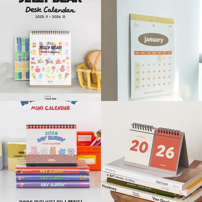 韩国DAILYLIKE2026悬挂月历台历