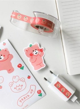 Malling booth可爱卡通熊纸质装饰贴手机日记本电脑装饰贴纸10张