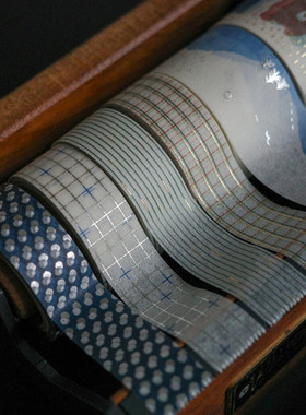 韩国rolledpaint圣诞系列纸质胶带格子线条波点小熊手帐山水胶带