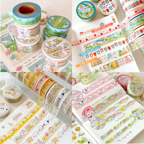 韩国Mummuz可爱卡通纸质胶带